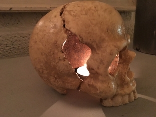 Skull - Cast iron - White Rust
